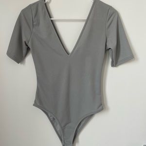 Gray bodysuit
